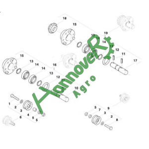 Позиція 10 Вісь Accord AC821195 АС821195, Kverneland , Квернеланд